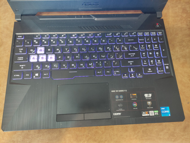 لپتاپ دسته دو ایسوس تاف ASUS TUF GAMING FX506